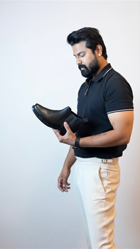 Classic Badge Wool Flannel Dress Trousers