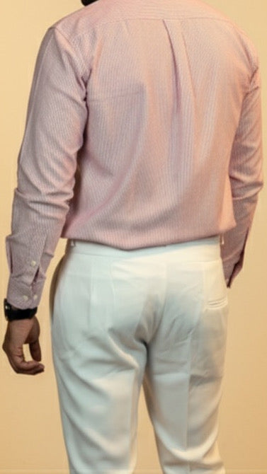 Classic-Fit Wide-Wale Corduroy Trousers white