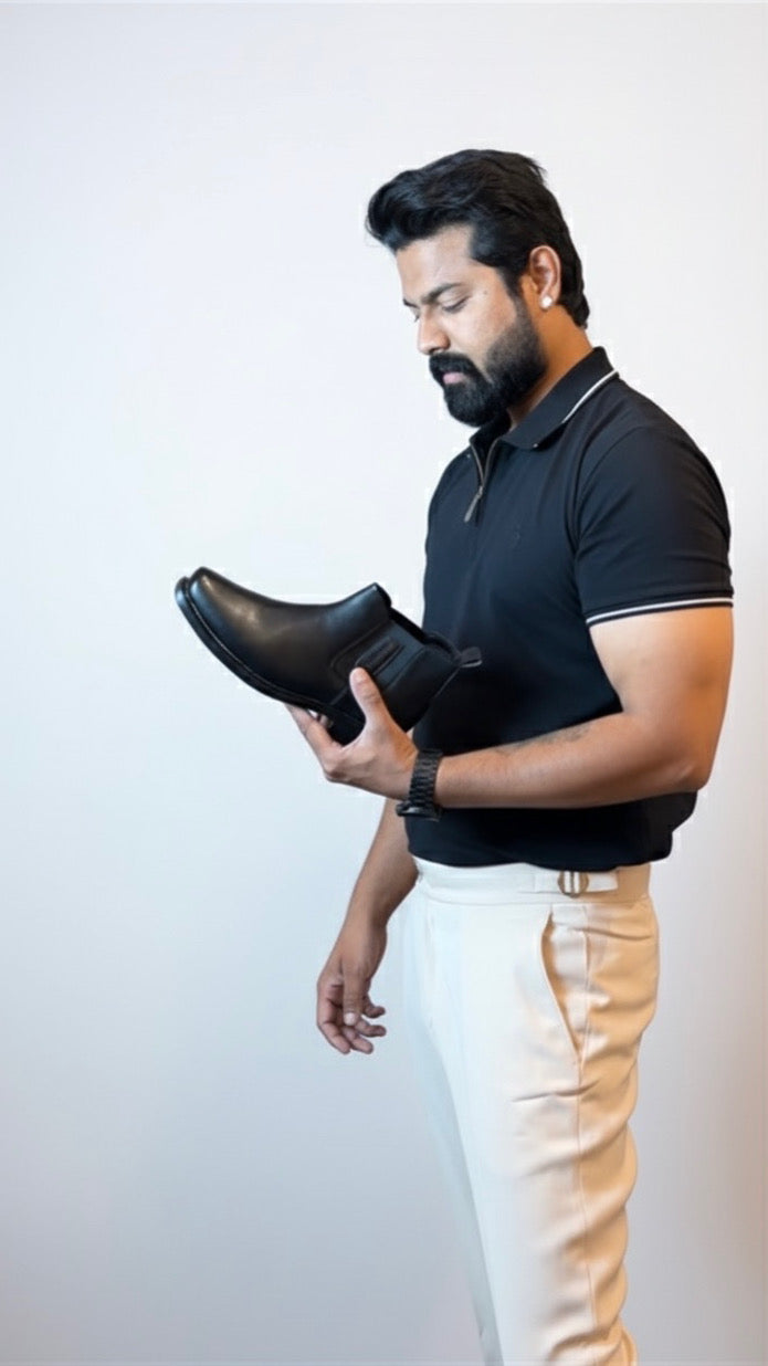 Classic Badge Wool Flannel Dress Trousers