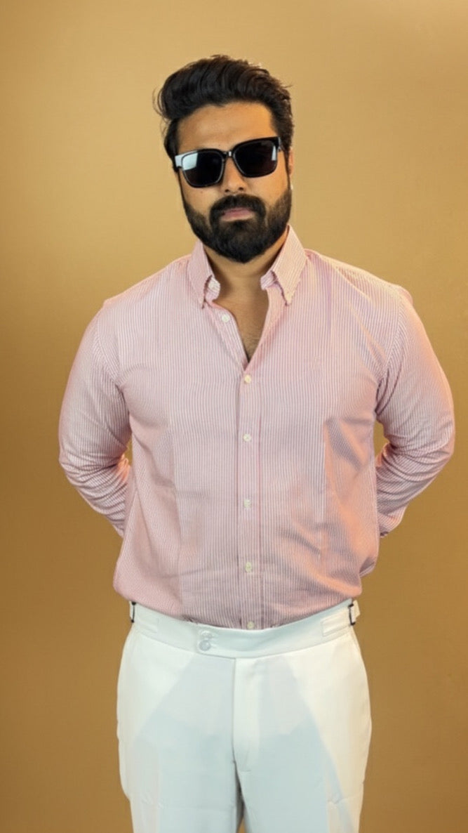 Classic-Fit Wide-Wale Corduroy Trousers white