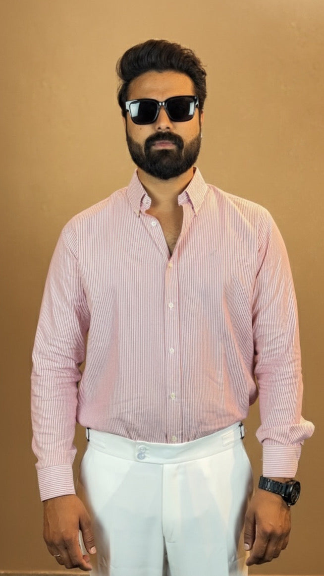 Classic-Fit Wide-Wale Corduroy Trousers white